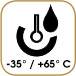 Température d'usage : -35° / +65° C