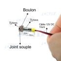 Boulon témoin lumineux à led 12v