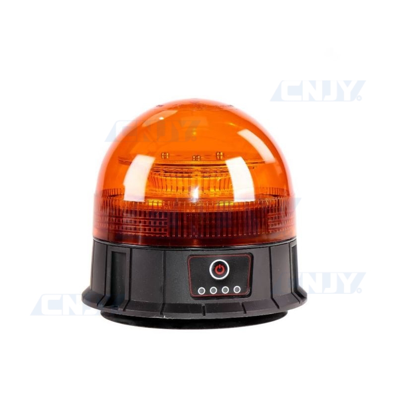 Gyrophare led orange autonome et magnétique rechargeable sans fil