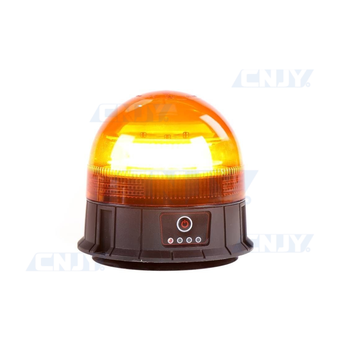 GYROPHARE LEDS - ORANGE - SANS FIL - RECHARGEABLE - 12/24 V EMBASE