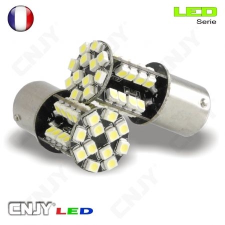 2 AMPOULE LED BLANC BA15S P21W SANS ERREUR ODB POUR FEUX DE JOUR DIURNE AUDI A6