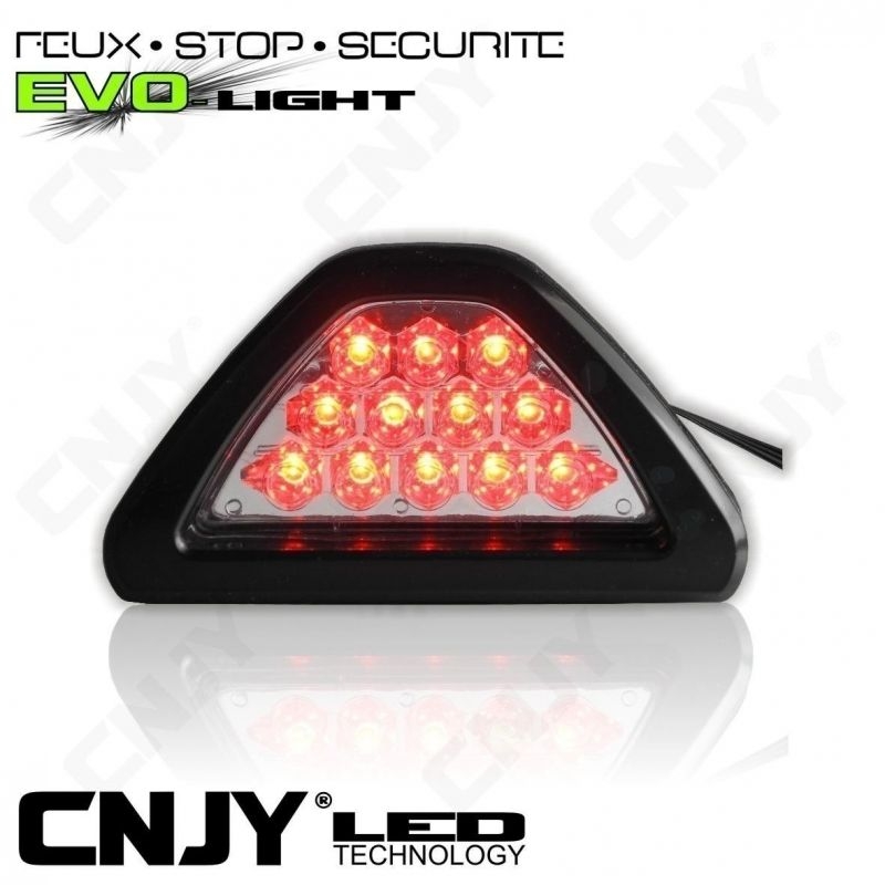 3E EME FEUX STOP FLASH ANTI BROUILLARD LED ROUGE SECURITE & VISIBILITE ARRIERE SUR AUTO MOTO 4X4 CAMPING CAR CARAVANE12V