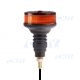 Gyrophare led 36W orange compact sur tige permanent flexible ECE R65