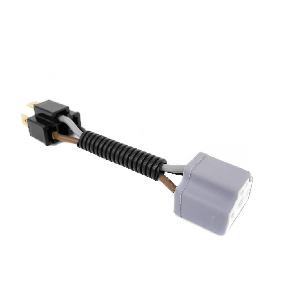 Prise Phare H4 Avec Câble - Connecteur Pour Ampoules H4 Halogène/LED 6-24V 70W - Fiche Inclinée 90° - Universelle Voiture, Moto, Camion, Bateau