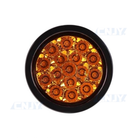 feu clignotant à led rond pour remorque orange 12V 24V