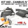 KIT XENON HID H15/L 6000K CANBUS SLIM"CNJY"ANTI ERREUR ODB VW GOLF 6 AUDI A5 A6