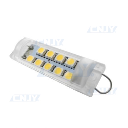 Navette Led Crochets 44 mm 12 smd 3528 sans erreur ODB - Blanc 6000K