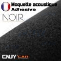 ROULEAU DE MOQUETTE ACOUSTIQUE ADHESIVE NOIR