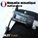 ROULEAU DE MOQUETTE ACOUSTIQUE ADHESIVE NOIR