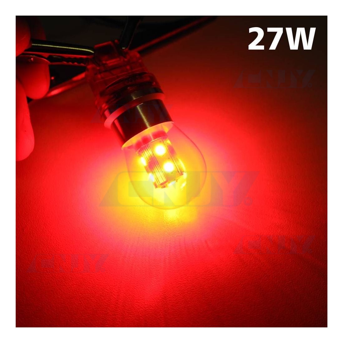 Ampoule led P27/7W 3157 rouge