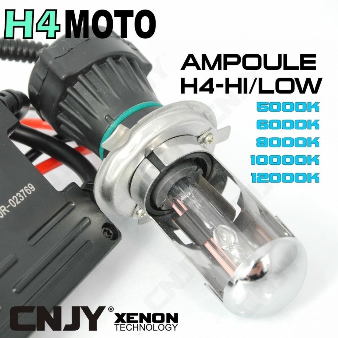 Kit Bi Xénon Moto H4 35W et 55W - GARANTIE A VIE !