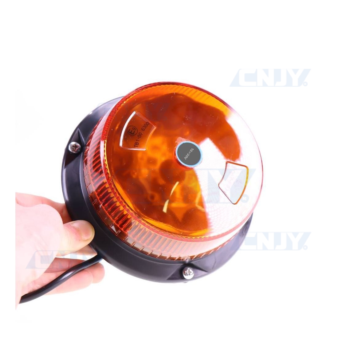 LAMPE GYROPHARE PROJECTEUR ORANGE 108 LED 220V VITESSE DE ROTATION