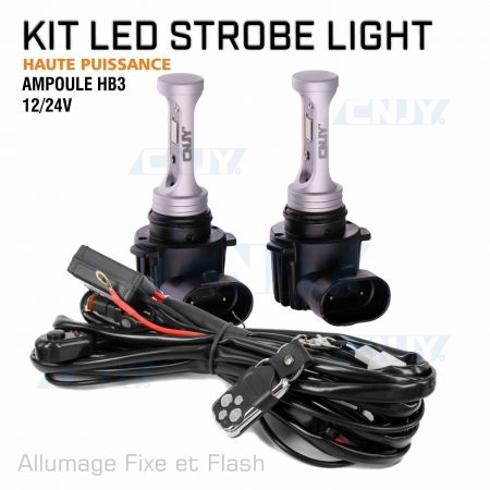 ampoule led HB3 flash strobo