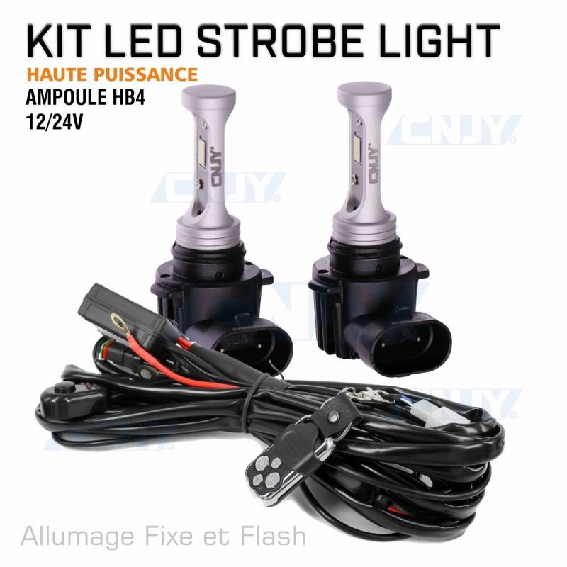 ampoule led HB4 flash strobo