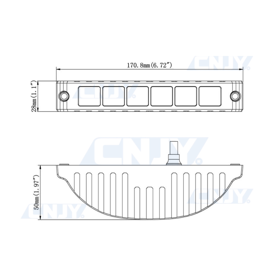 Phare de travail à led feux compact spot GZER® 18W 12V 24V