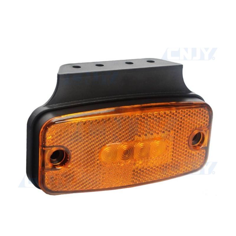 Feu de gabarit et de position pour camion et remoque à led orange 12v 24V  homologué E9 ECE 10R.