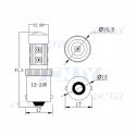 AMPOULE LED BA15S P21W 24V