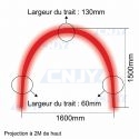 Laser rouge de sécurité marquage sol en U