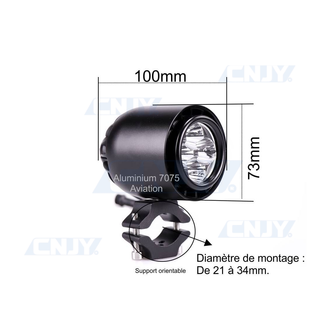 Ampoule led H1 pour gyrophare, feu anti brouillard, longue portée pour  auto, camion, 12V 24V puissante et blanc 6000K