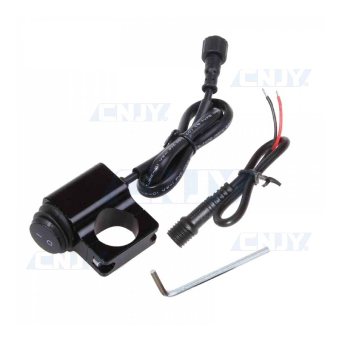 INTERRUPTEUR ON/OFF ALU POUR GUIDON DE MOTO IP56 12V