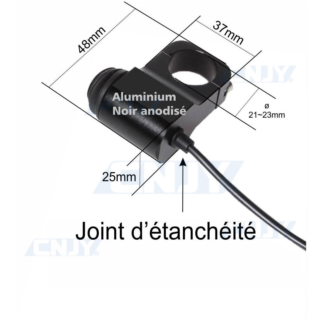 Interrupteur ON/OFF étanche type aviation 12V 3A pour moto scooter