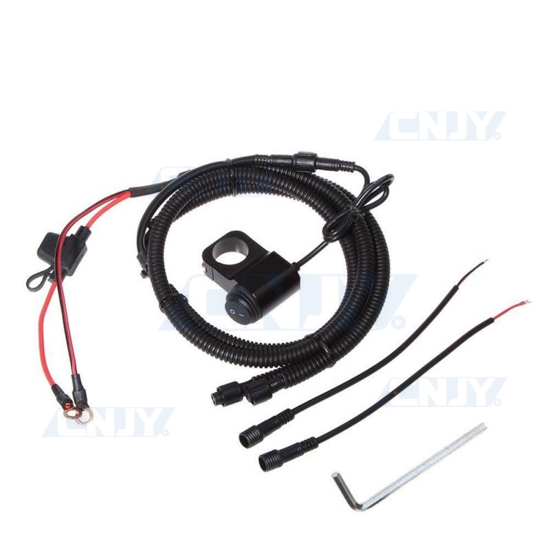 INTERRUPTEUR ON/OFF 12V MOTO ETANCHE IP68 - IDEAL POUR MONTAGE SUR GUIDON à  6,53 € chez