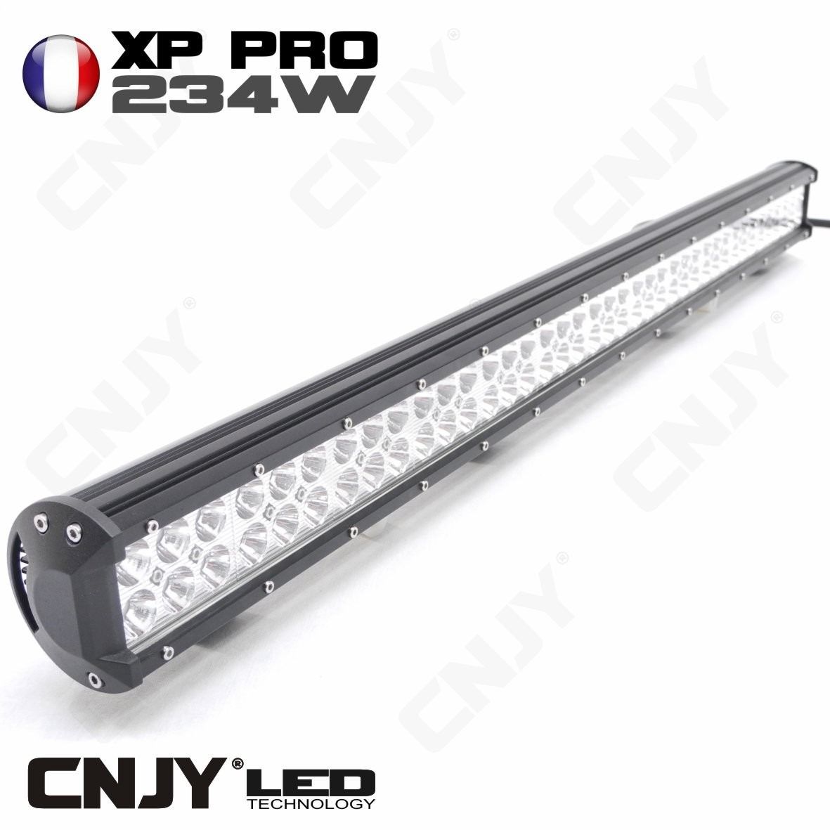 Barre LED 51cm 20'' 180W Rampe LED Slim Rangée Unique Bar A LED 12V 24V IP67 Étanche Projecteur
