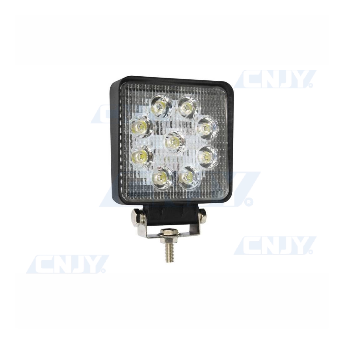 Phare de travail led 24W carré 12V 24V Gzer CNJY pour camion 4x4 auto.