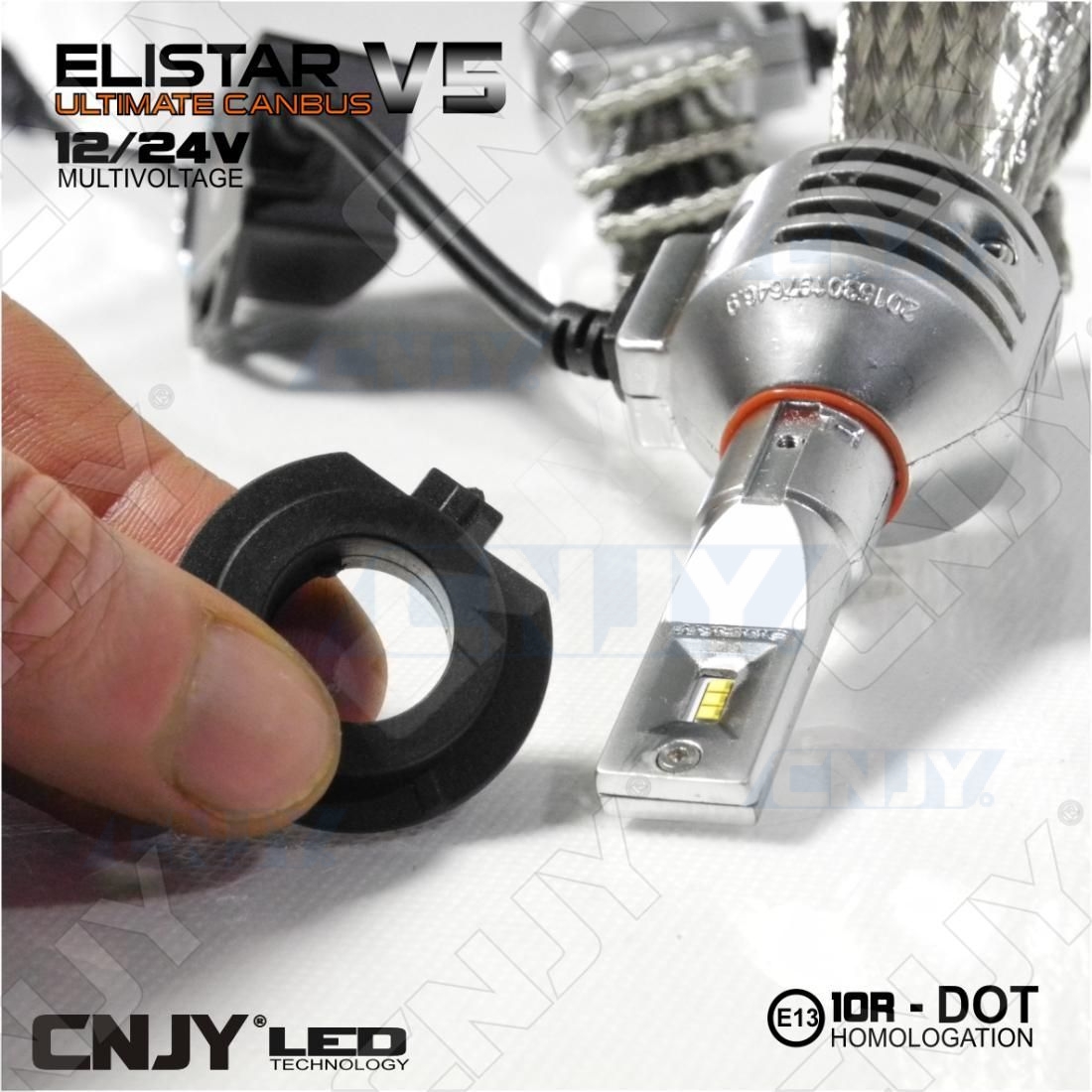 Kit led haute puissance feux lenticulaire Elistar® V5 CANBUS H7 PX26D 12V  24V