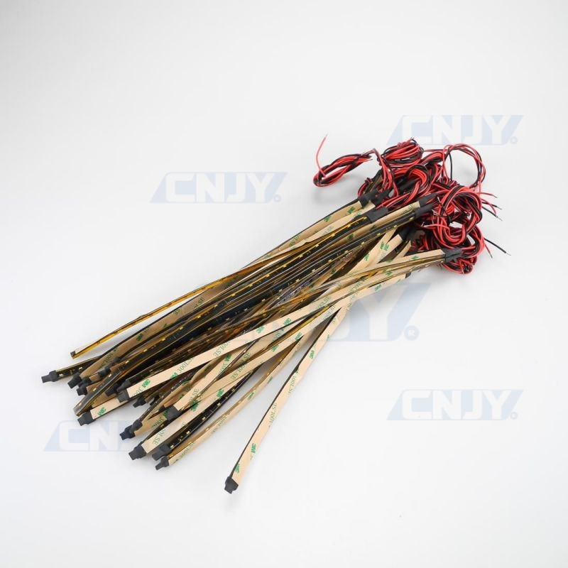 Lot de 26 bandes led Rouge 30cm IP68 view side - Liquidation LOT N° 2