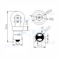 AMPOULE LED BAY15D P21/5W 1157 CREE SHOOTING LED 12V 24V