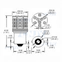 AMPOULE 45 LED CERAMIC-S® BA15S R10W P21W 1156 24V