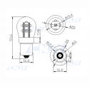 AMPOULE 9 LED CREE® SuperShine® BA15S R10W P21W 12/24V DC