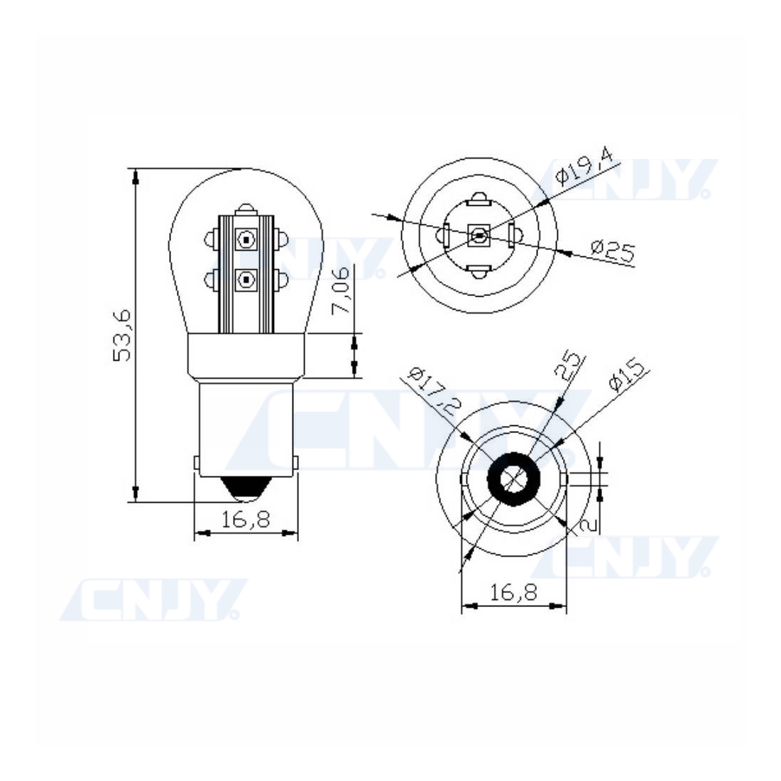 P21W cree led 