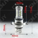 AMPOULE LED H4 CREE 80W 55/60w 