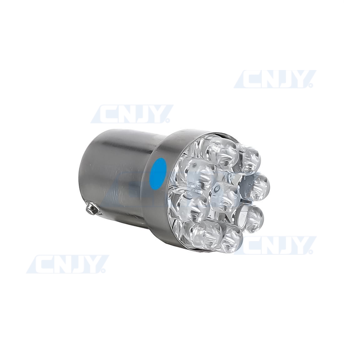 AMPOULE GRAISSEUR BA15S 9 LED BLEU TYPE R5W R10W P21W 1156 12V