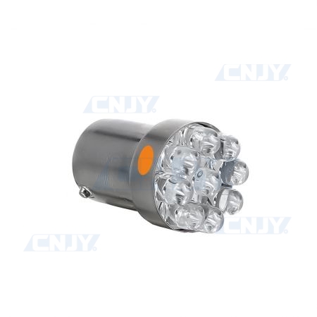 AMPOULE BA15S 9 LED ORANGE TYPE R5W R10W P21W 1156 12V