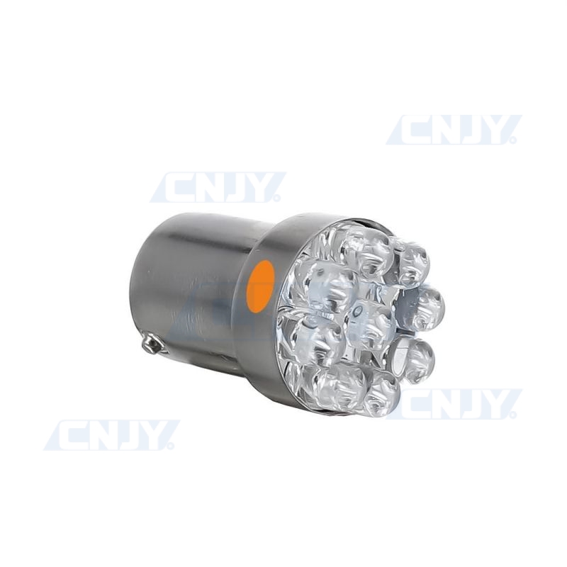 AMPOULE BAU15S 9 LED ORANGE TYPE RY5W RY10W PY21W 1056 12V