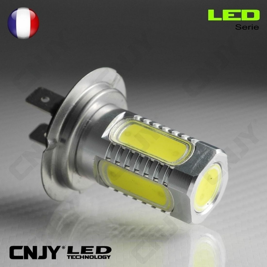 Ampoule led H1 pour gyrophare, feu anti brouillard, longue portée pour  auto, camion, 12V 24V puissante et blanc 6000K