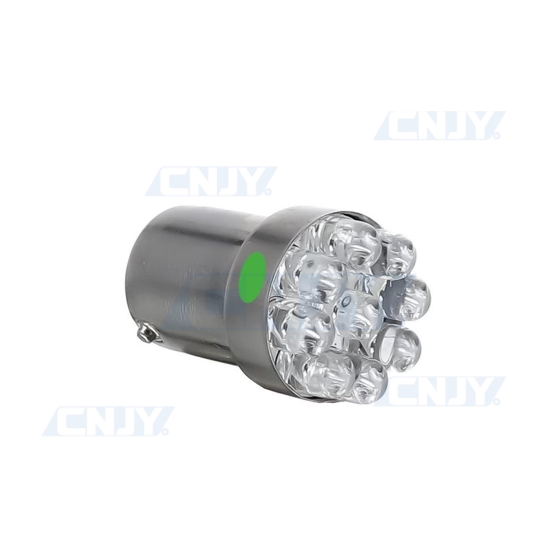 AMPOULE BA15S 9 LED VERT TYPE R5W R10W P21W 1156 24V