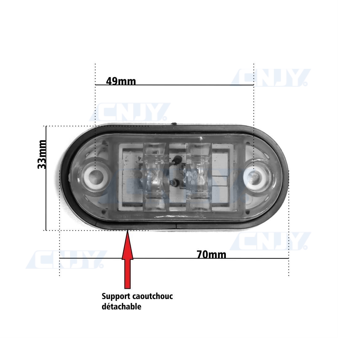 Led Feu de Gabarit Latéraux Lampe 12V 24V pour Remorque Camion