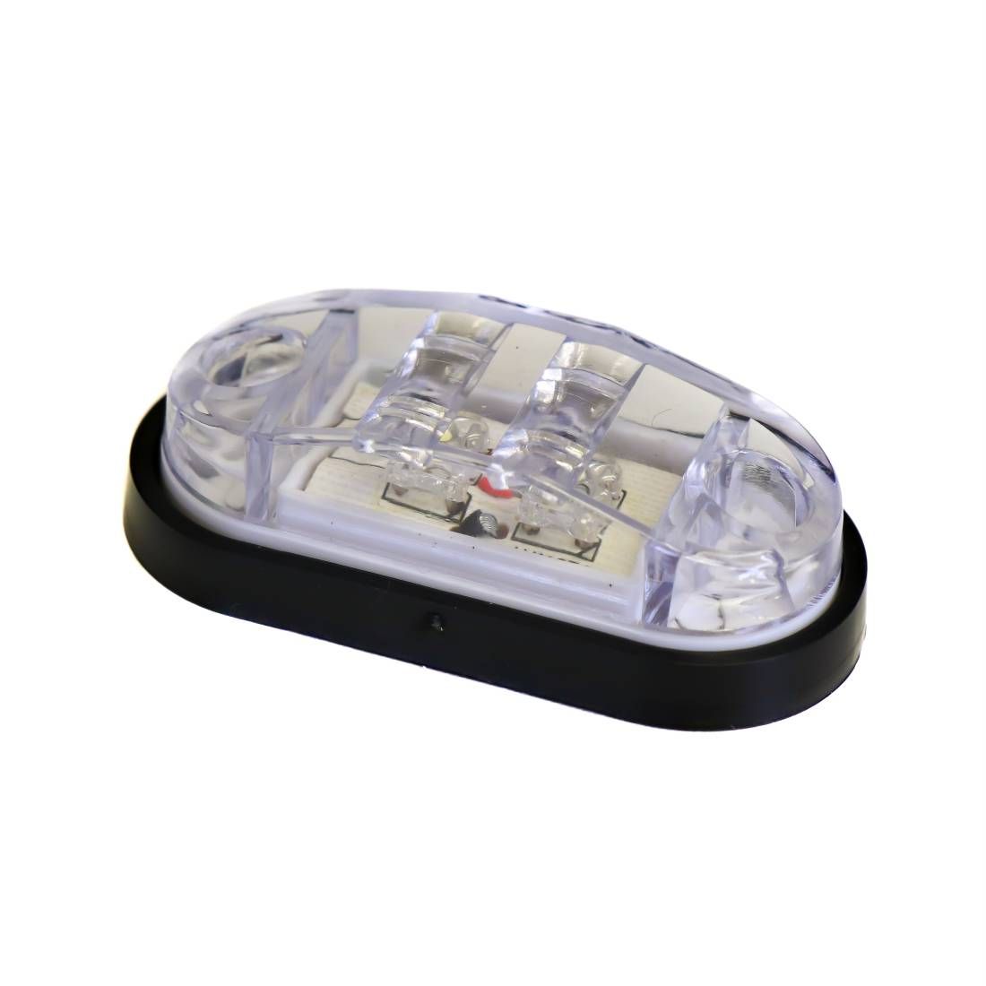 Lot De 8 Feux De Gabarit (position) LED Blancs 24V Pour Camion/poids Lourd - Ronds, 3/4"