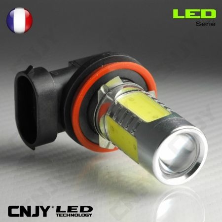 Jeu d'ampoules LED pour voiture avec douille H11, COB LED