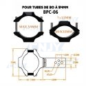 BRIDE DE MONTAGE PARE CARTER ET TUBE POUR FEUX LED MOTO BPC-06® 30~54mm
