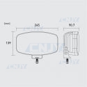 Phare longue portée et position à led GZER®JUMBO XXL 64W 12V 24V