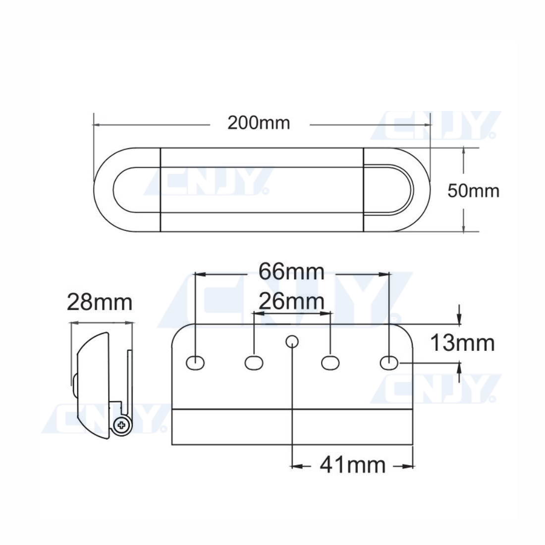 2pcs Eclairage Intérieur Plafonnier LED Voiture Camion Camionnette  Camping-Car 12V 24V