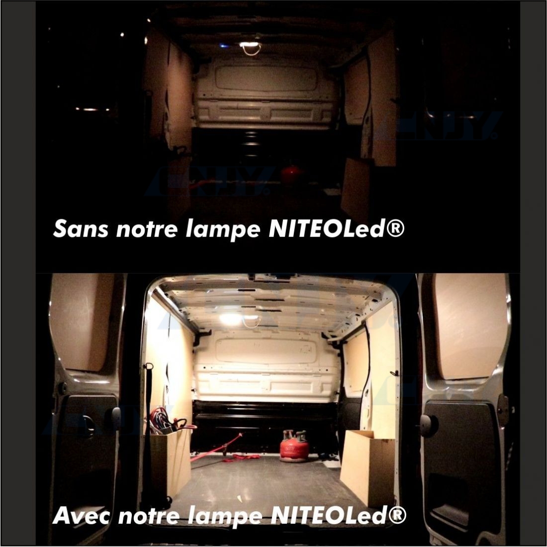 Lumière LED sans fil pour intérieur de voiture Lampe d'ambiance