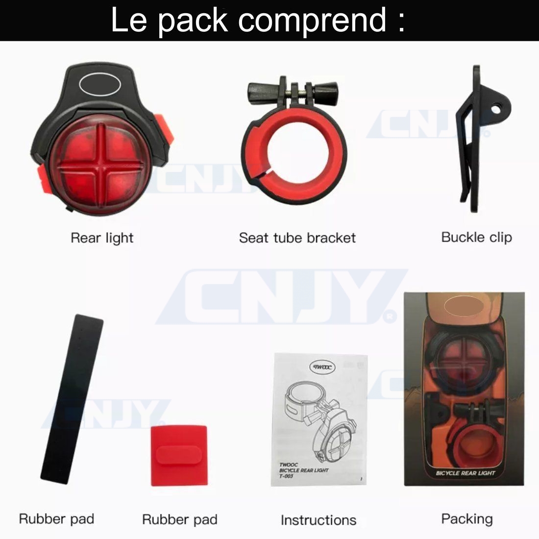 éclairage sécurité led vélo