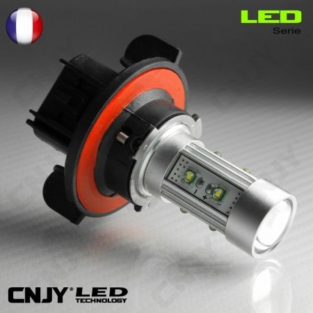 1 AMPOULE LED H13 9008 50W CREE LENTICULAIRE 12V POUR FEUX DE JOUR & PHARE ANTI BROUILLARD