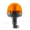 Gyrophare 40 led 8W orange sur mât flexible ECE R65 12V 24V